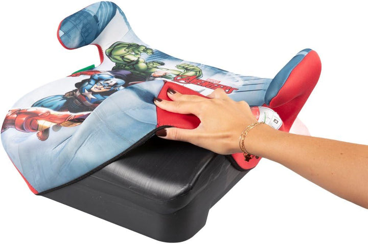 Marvel Avengers i-Size ECE R129 Autositz für Kinder mit Rückenlehne Autolift für Kinder von 6-12 Jah