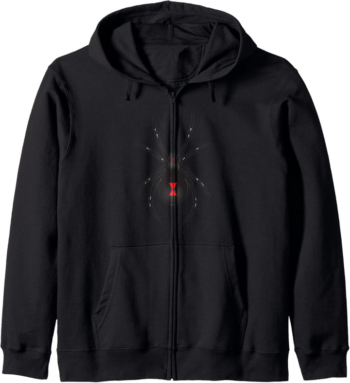 Schwarze Witwe Spinne Kapuzenjacke