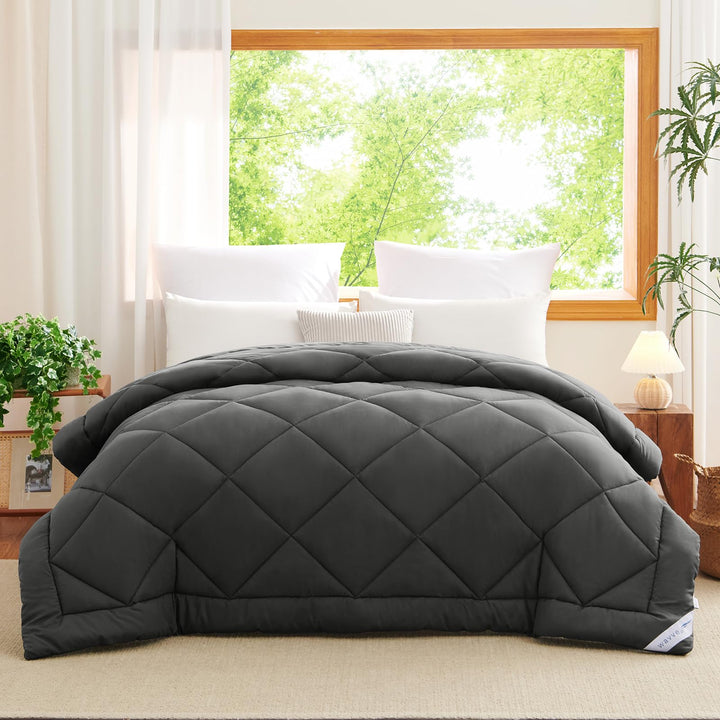 WAVVE Bettdecke 240x220 cm Ganzjahresdecke 4 Jahreszeiten, Steppdecke 300gsm Mikrofaser 220x240, Sup