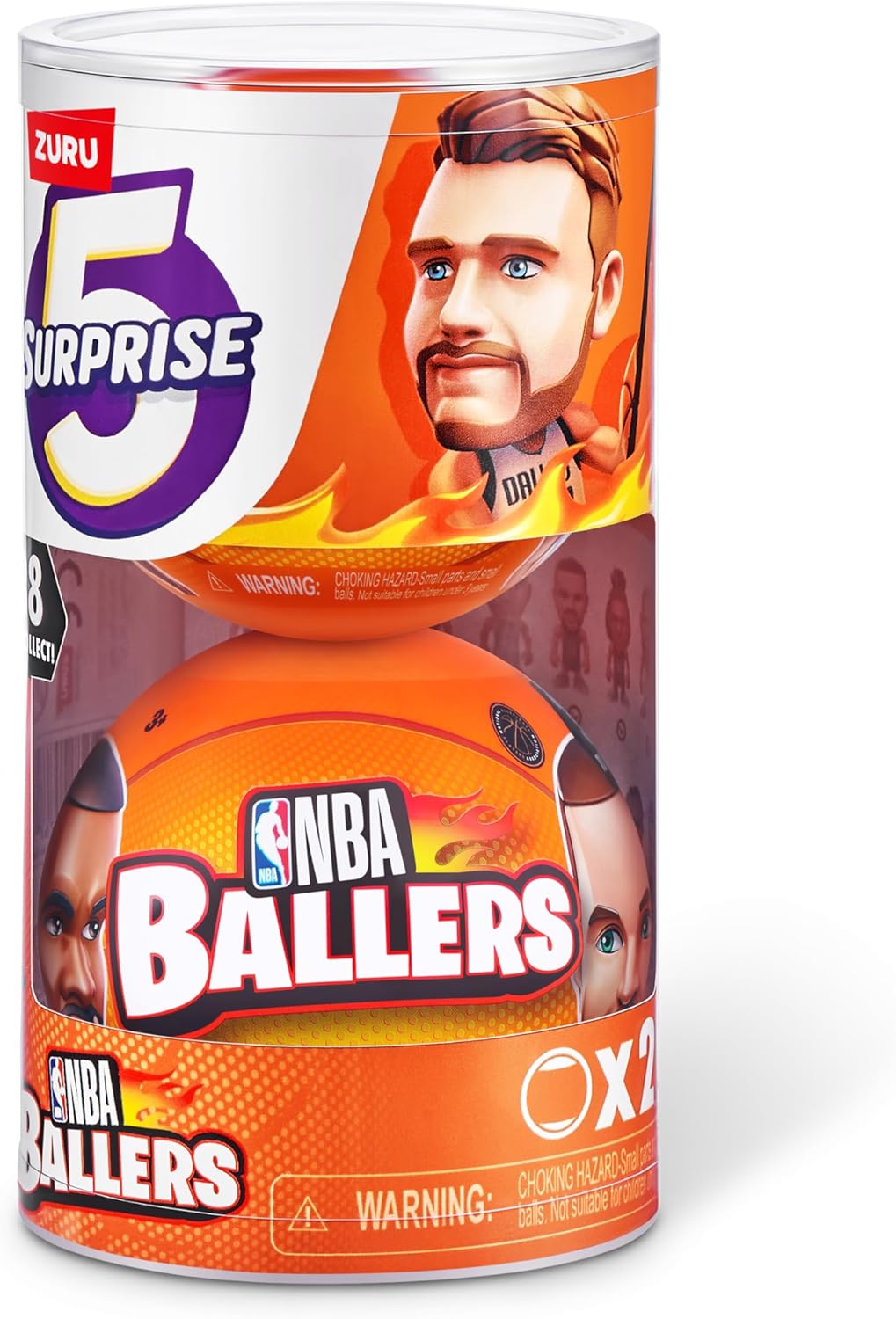 5 Surprise NBA Ballers von ZURU Basketball Sammelfigur (2 Kapsel)