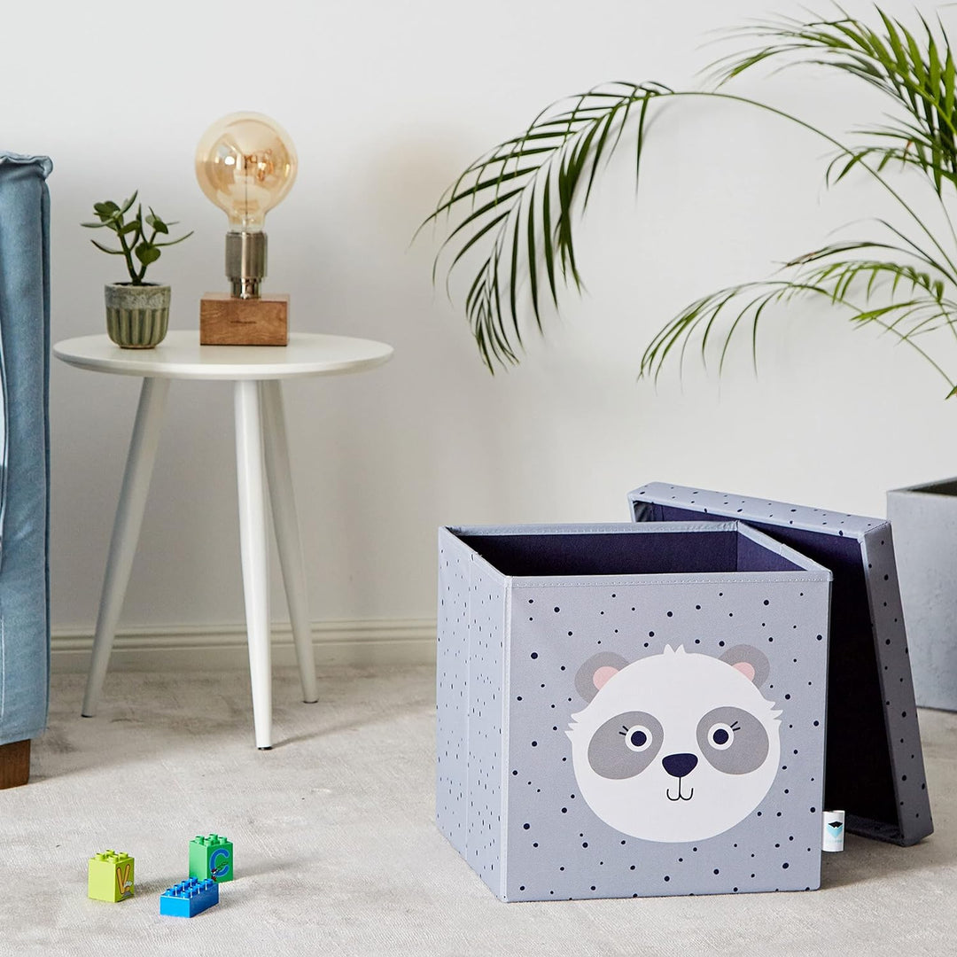 LOVE IT STORE IT Sitzhocker mit Stauraum - Spielzeugkiste aus Stoff - Verstärkt mit Holz - Belastbar