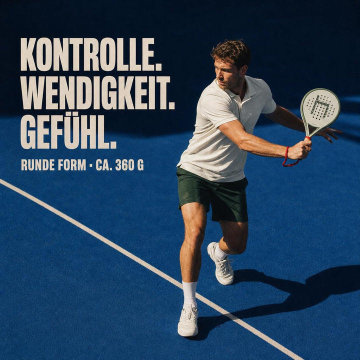heinsa Carbon Padel Schläger mit Kanten Schutzband | Padel Tennisschläger für anspruchsvolle Spieler