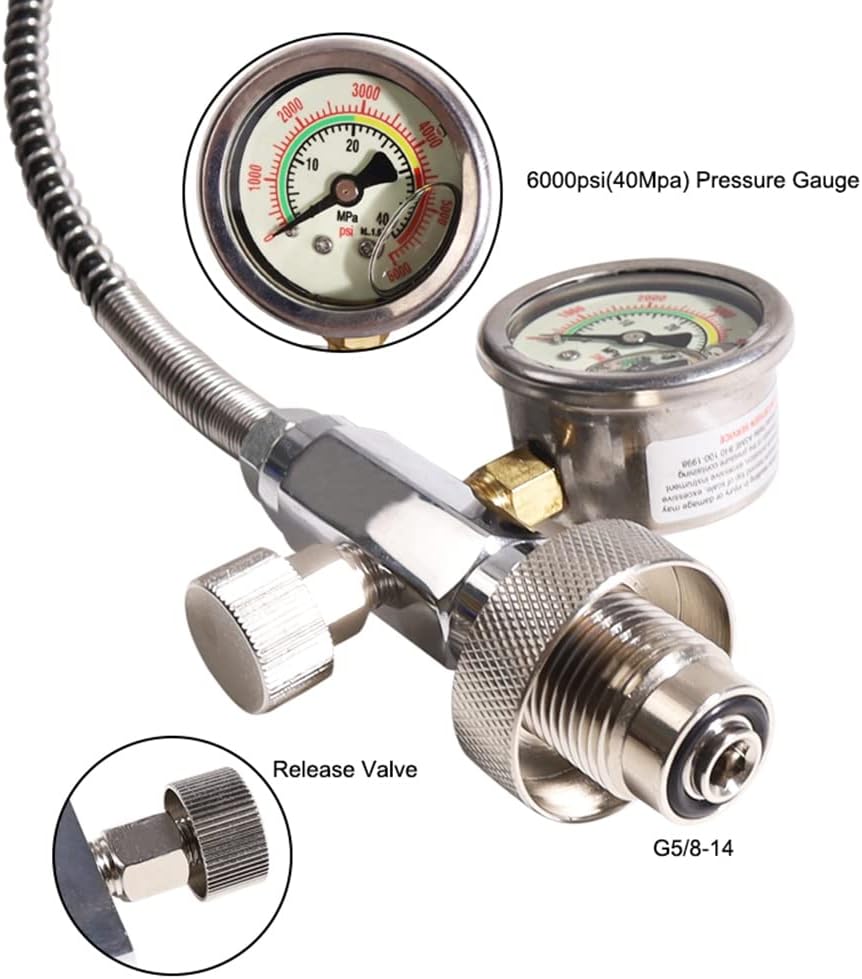 Geieold RüSten Sie Den 24-Tankstellen-Ladeadapteradapter Von Tauchflasche mit DIN-232/300-Bar-Anschl