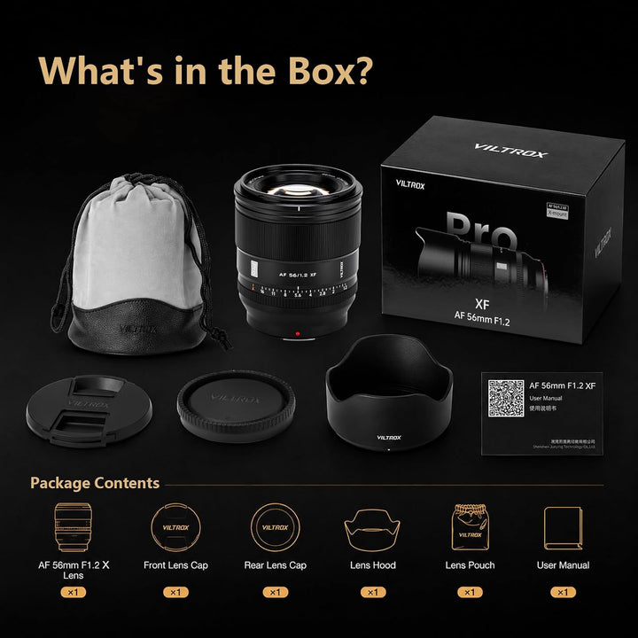 VILTROX 56mm F1.2 XF Objektiv für Fuji X-Mount Kameraobjektive APS-C Autofokus Lense Standardobjekti