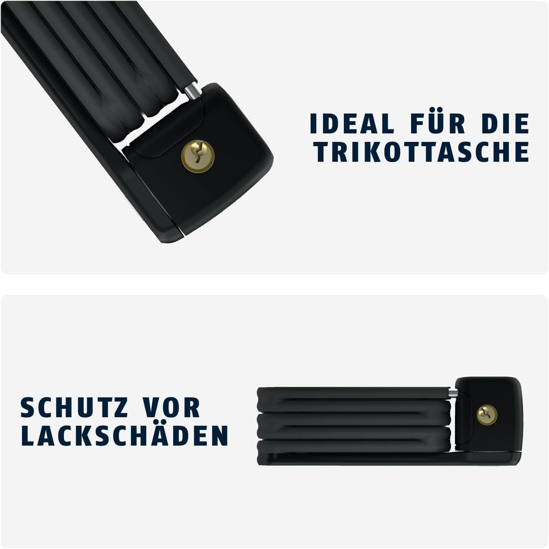 ABUS Faltschloss Bordo Lite 6055K SH mit Halterung - Extra-leichtes Fahrradschloss aus Spezialstahl