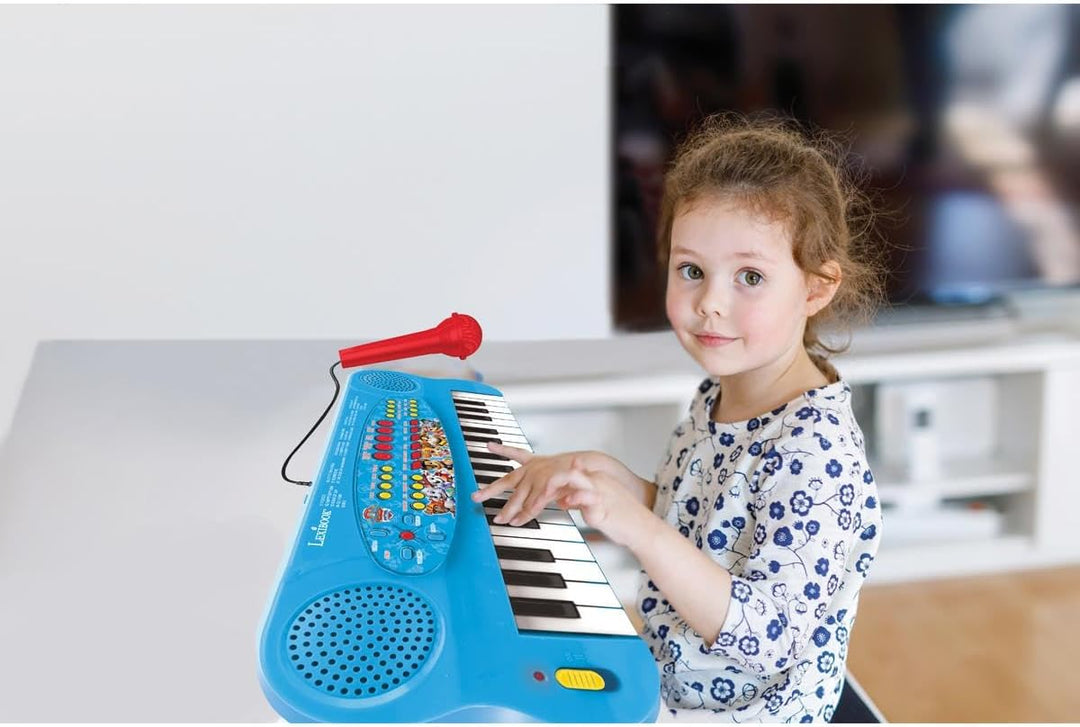 Lexibook Paw Patrol Elektronisches Keyboard mit Mikrofon, 32-Tasten-Piano, Mikrofon zum Singen, 22 D