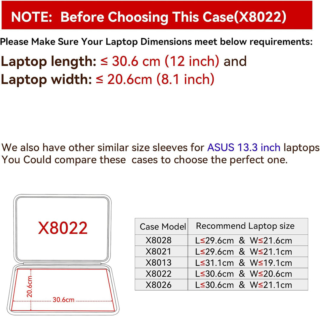 Smatree Hard Eva Schutzhülle Tasche Kompatibel für 13,3 Zoll ASUS Zenbook 13 OLED (UX325) Laptop Not
