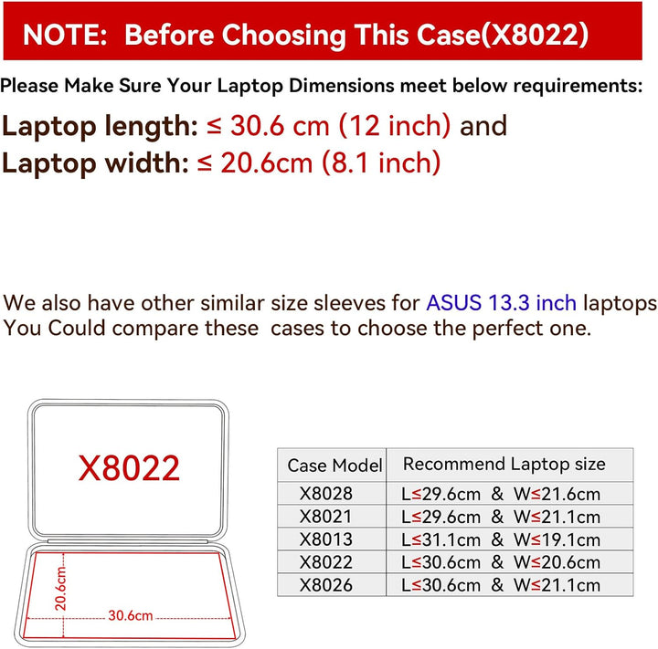 Smatree Hard Eva Schutzhülle Tasche Kompatibel für 13,3 Zoll ASUS Zenbook 13 OLED (UX325) Laptop Not