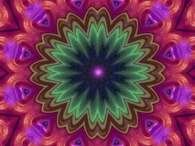 CALVENDO Puzzle Mandala 10 CB 1000 Teile Lege-Grösse 64 x 48 cm Foto-Puzzle Bild von Digital-Art, 10