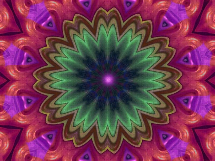 CALVENDO Puzzle Mandala 10 CB 1000 Teile Lege-Grösse 64 x 48 cm Foto-Puzzle Bild von Digital-Art, 10
