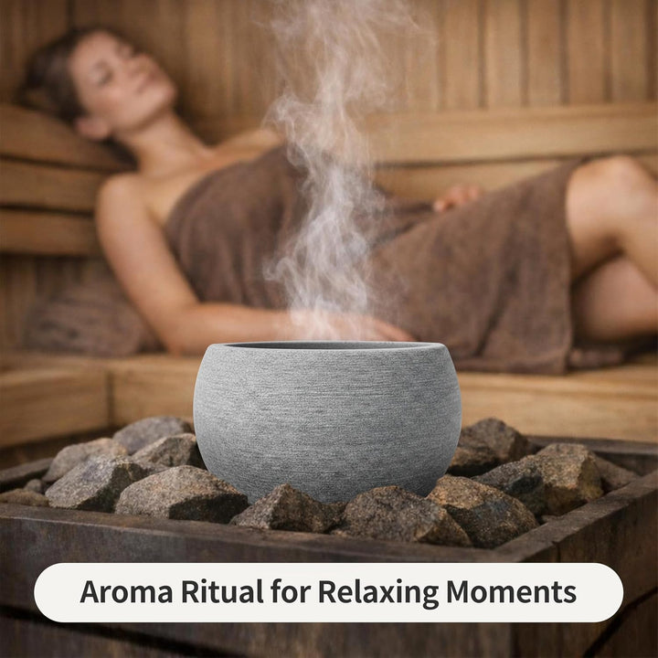 Sauna Aromaschale aus sauna zubehör, 10,5 x 6 cm, Aromatherapie-Schale als Accessoire für Saunaräume