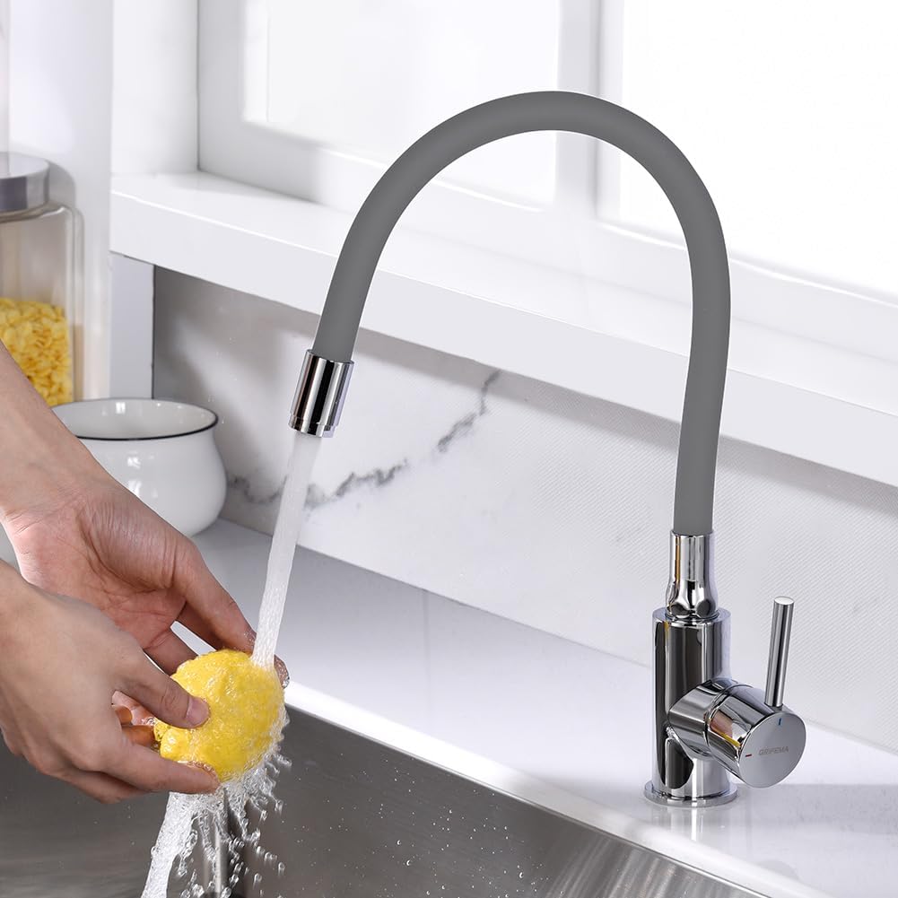 GRIFEMA GRIFERÍA DE COCINA-G4002-9 | Küchenarmatur - Wasserhahn Küche mit Flexibler Auslauf, Hoher A