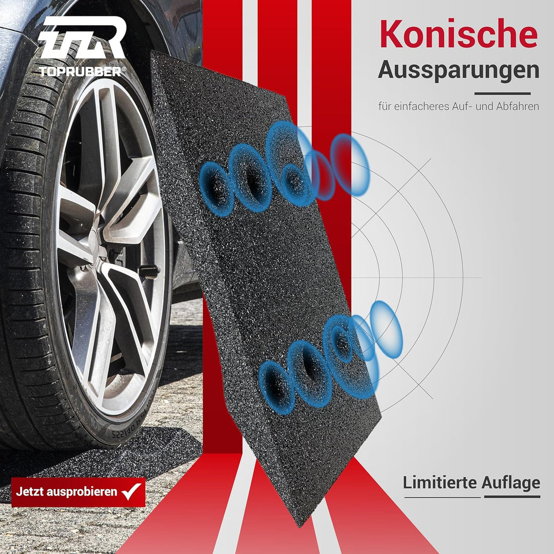 TopRubber® 4X Reifenschuh 300er Set in schwarz Reifenschoner aus Gummigran