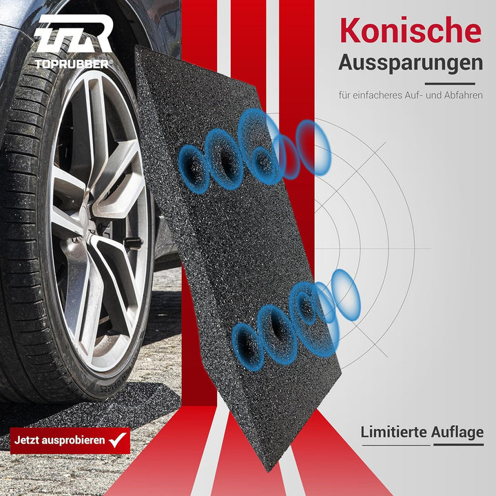 TopRubber® 4X Reifenschuh 300er Set in schwarz Reifenschoner aus Gummigran
