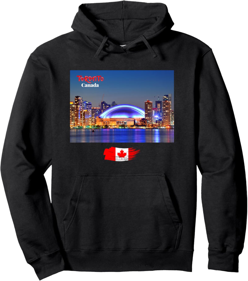 The Beauty of Toronto Canada Skyline Illustration Graphic Pullover Hoodie