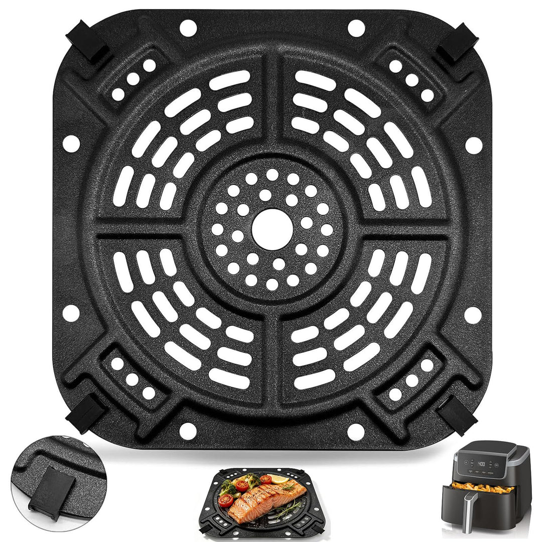 GXF Grillplatte für Heissluftfritteuse für Ninja AF140UK 4-in-1 4.7L, 21.6CM x 21.6CM Heissluftfritt