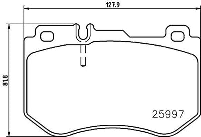 HELLA PAGID 8DB 355 021-741 Bremsbelagsatz - T2373 - Dicke/Stärke: 18.7mm - Bremssystem: Brembo - fü