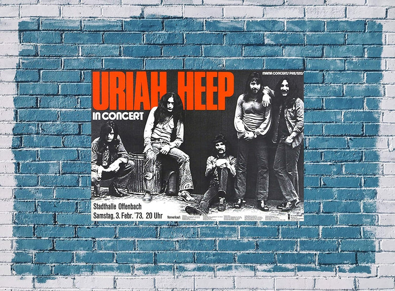 Uriah Heep - Sweet Freedom 1973 - Poster Plakat Konzertposter