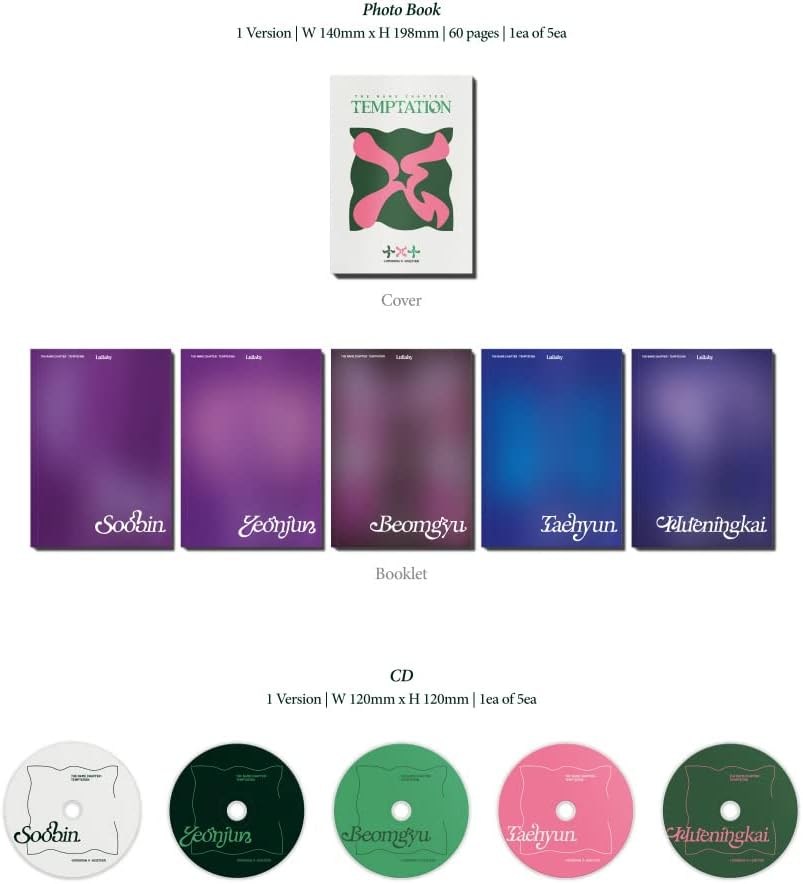 TOMORROW X TOGETHER TXT - THE NAME CHAPTER : TEMPTATION [Lullaby ver.] Album (Random ver.), Random V