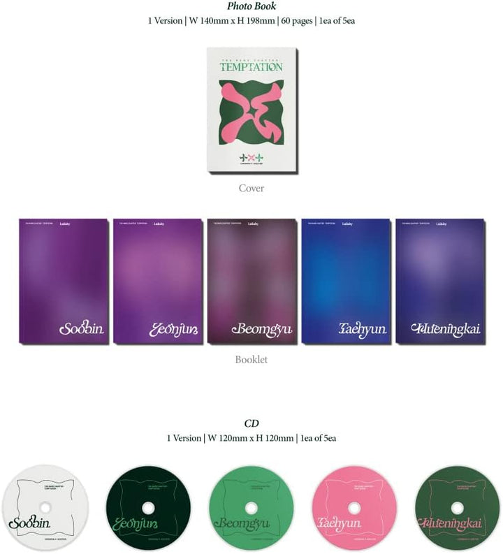 TOMORROW X TOGETHER TXT - THE NAME CHAPTER : TEMPTATION [Lullaby ver.] Album (Random ver.), Random V