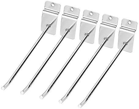 Fdit 25 stücke 15 cm 6 Zoll Slat Wall Panel Haken Wand Produkt Träger Shop Regal Haken MEHRWEG VERPA