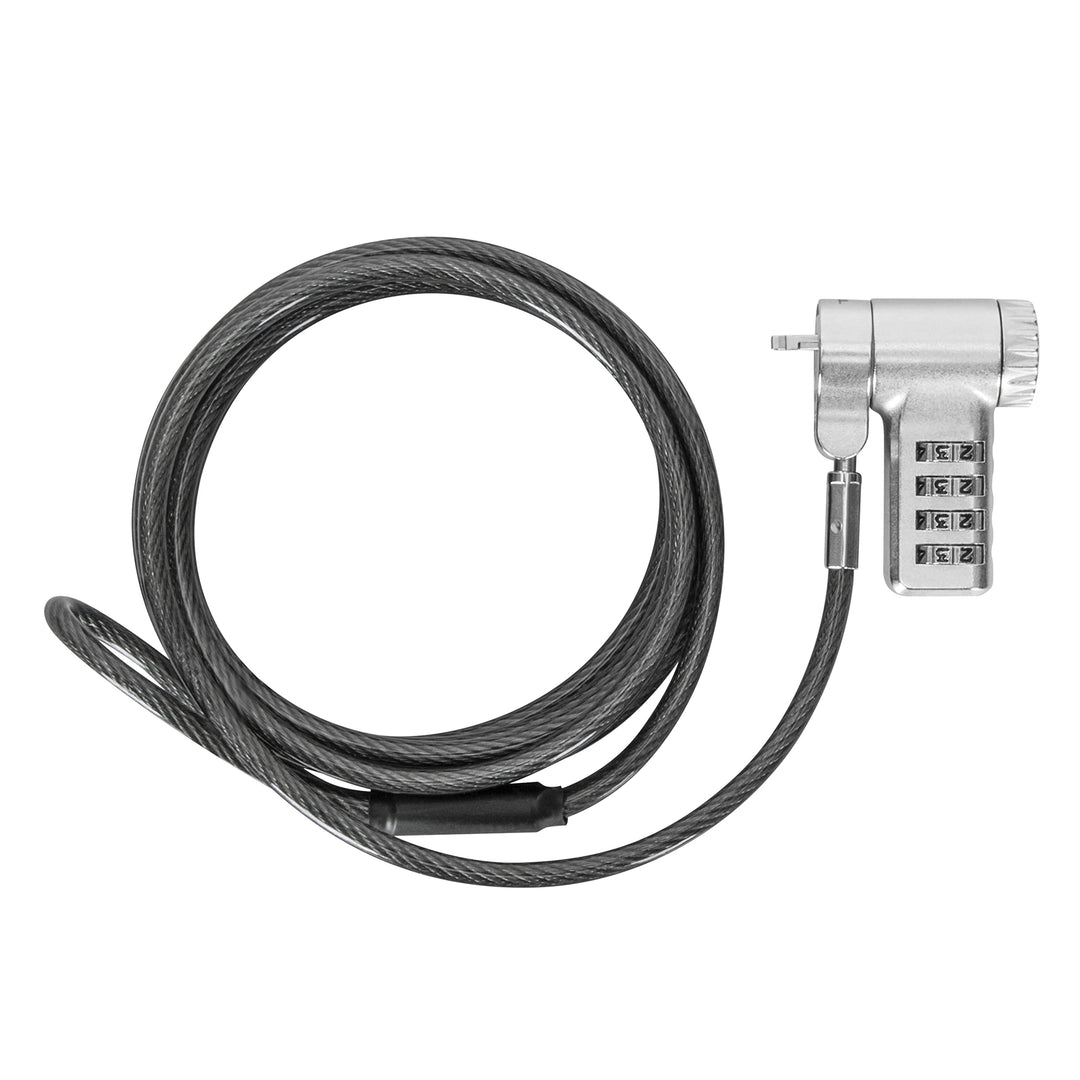 Targus ASP96RGL DEFCON Ultimate Universal rückstellbares Kombinationskabelschloss mit anpassbarem Sc