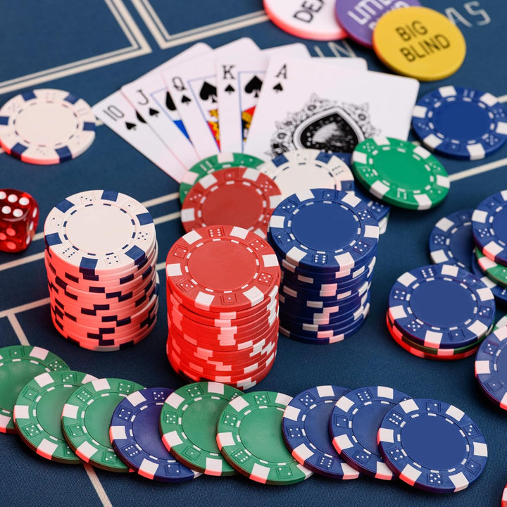 MUWO "All In Pokerkoffer-Set mit 300 Chips oder mit 500 Chips Casino Komplettset im praktischem Aluk