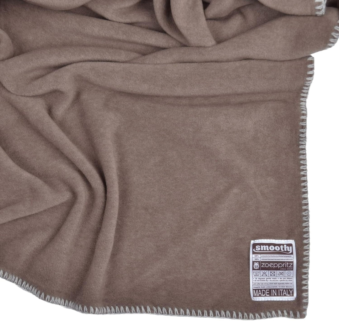 Zoeppritz since 1828 Smoothy Fleece-Decke – Flauschige Kuscheldecke aus Polarfleece - vegan – 140x19