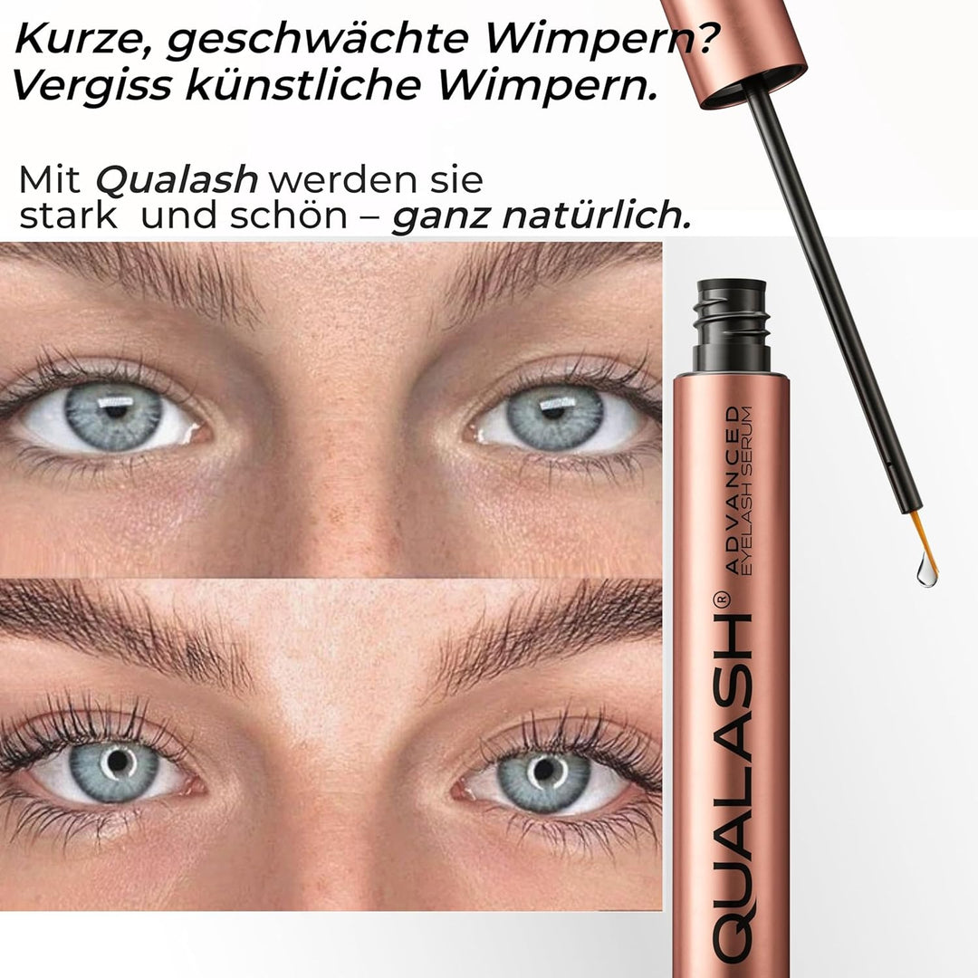 Wimpernserum für Long Lashes – QUALASH® Advanced Lash & Eyelash Serum 3,5 ml für schnell Wachstum, T