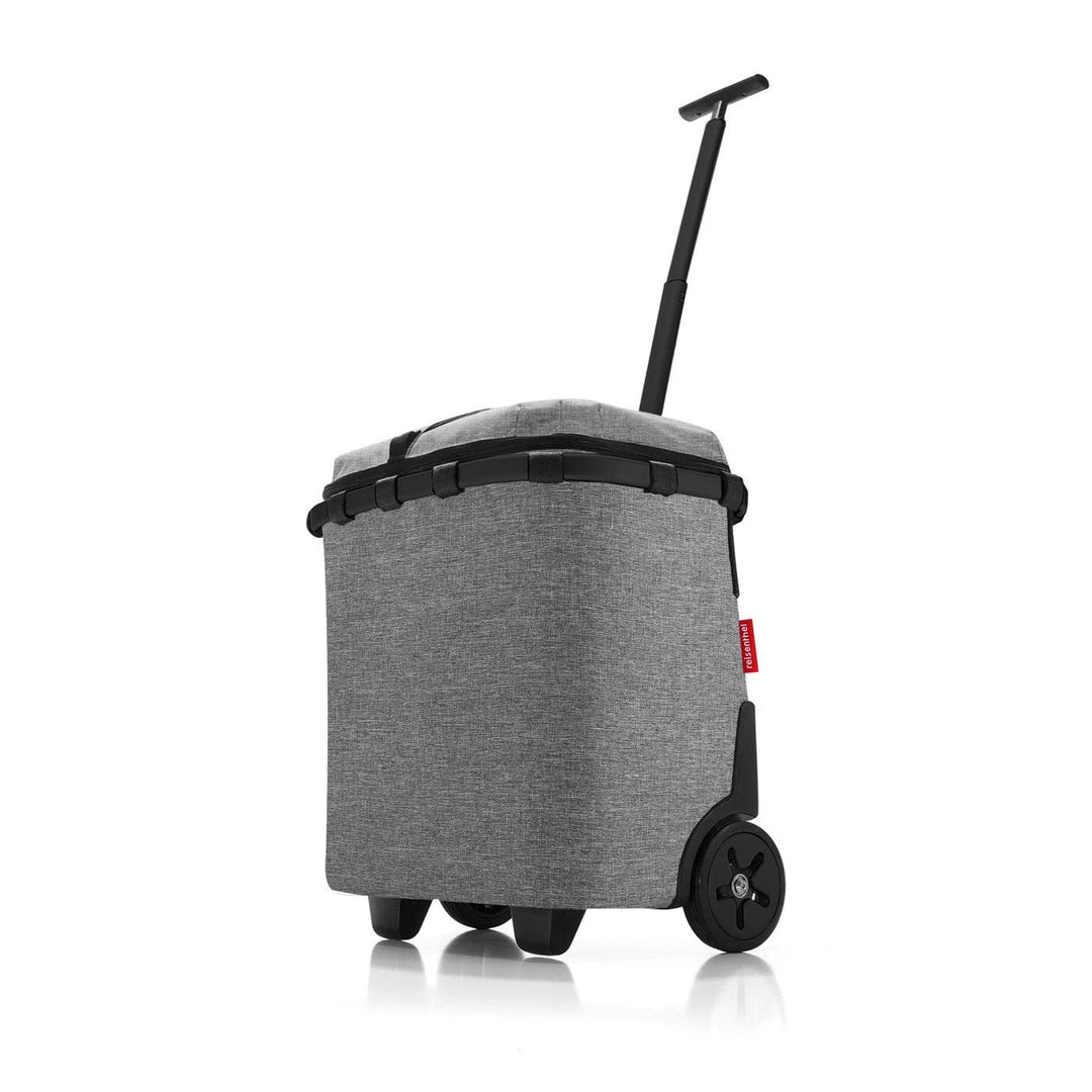 reisenthel carrycruiser iso Twist Silver - Tragbarer und verschliessbarer Einkaufstrolley mit Kühlfu