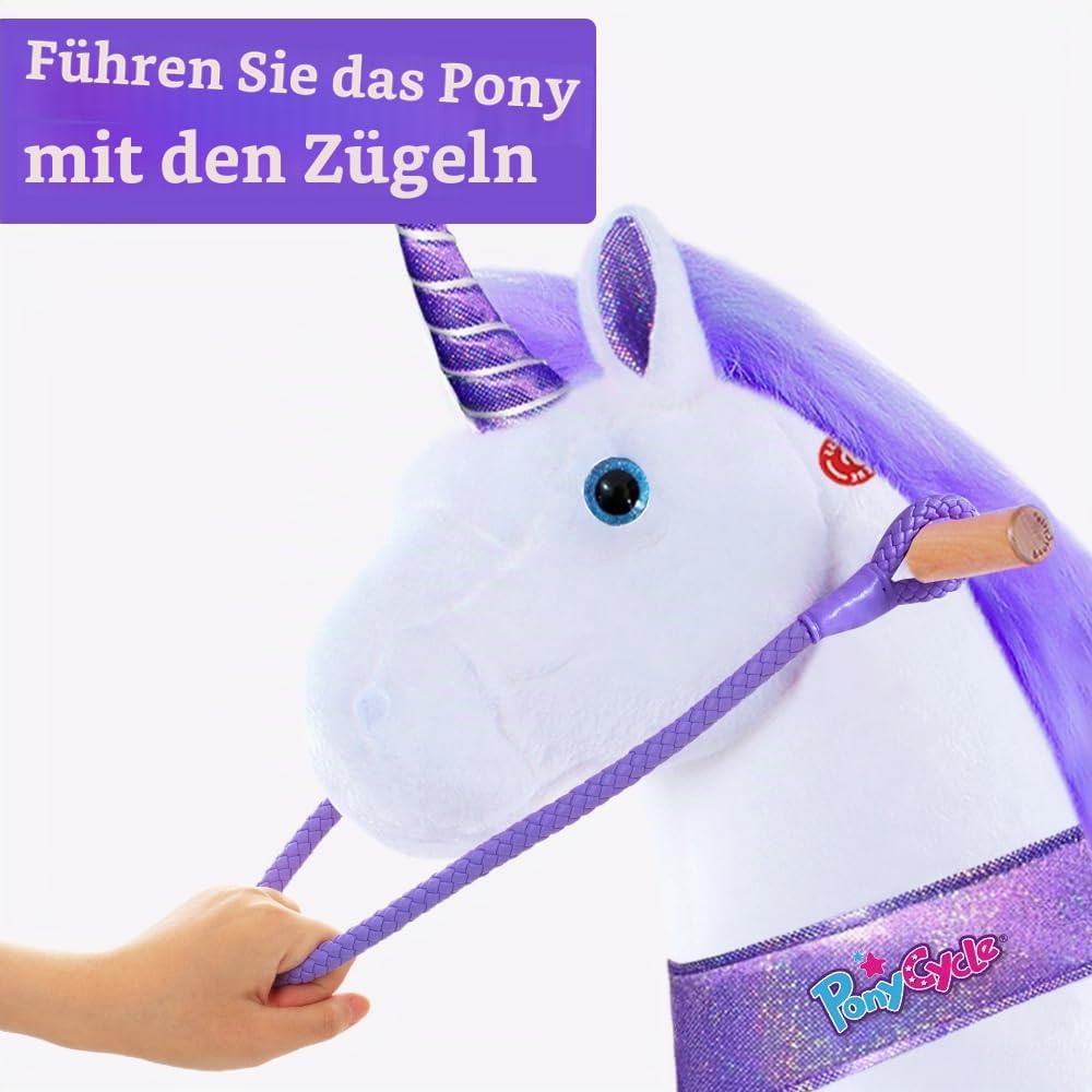 PonyCycle Reiten auf dem Pferd Zügel (85 cm) - Lila Lila 85 cm, Lila 85 cm