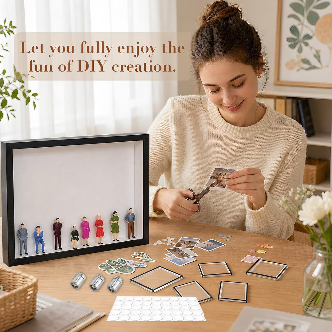 DIY Mini Museum Silhouette Box, Mini Figuren Menschen Museum