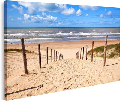 islandburner Bild auf Leinwand Weg Zum Sandstrand Nordsee In Zandvoort Aan Zee Bilder Wandbilder Pos