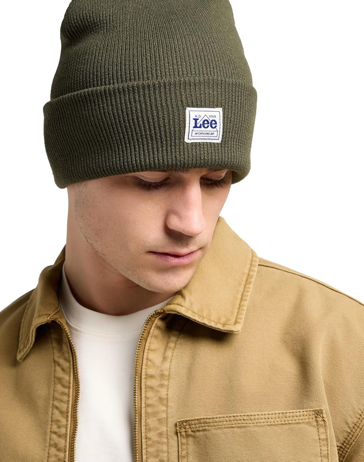 Lee Herren Workwear Beanie Hat Einheitsgrösse Oak Moss, Einheitsgröße Oak Moss