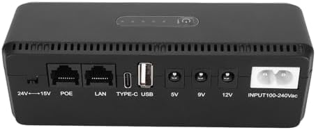 USV-Batterie-Backup, 10400 MAh Unterbrechungsfreie Stromversorgung mit 15 V 24 V POE-Anschlüssen und