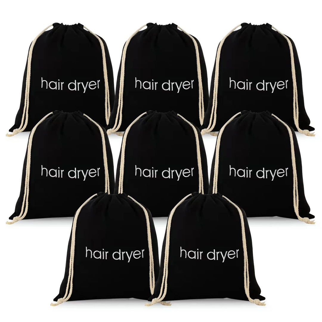ERKXD 8 Pack Haartrockner Taschen Kordelzug Tasche Container Haartrockner Tasche für Reisen Bad