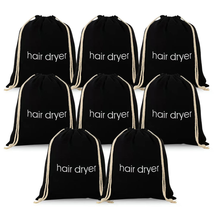 ERKXD 8 Pack Haartrockner Taschen Kordelzug Tasche Container Haartrockner Tasche für Reisen Bad