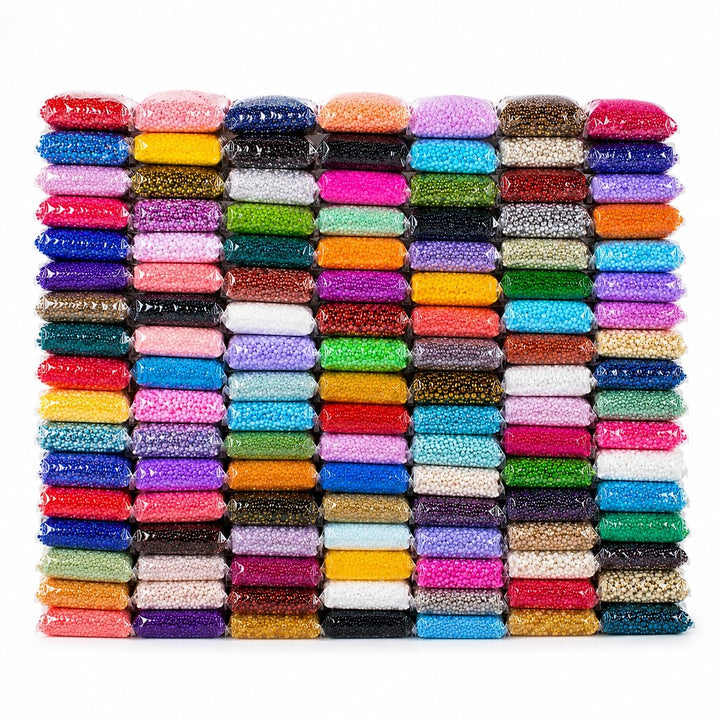 75 Farben Rocailles 2mm Perlen Set 75 Pack 75 Farben 1,5 Kilo Glasperlen Rund 11/0 100000stk POSTEN