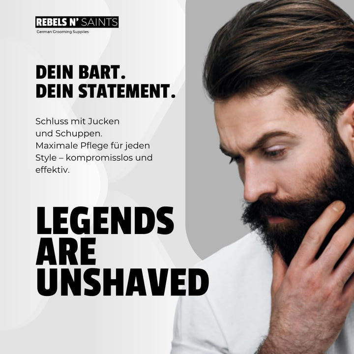 REBELS N' SAINTS Bartöl Aura - 100% natürlich - Pflegt Bart und Haut - Made in Germany - 50 ml Zeder