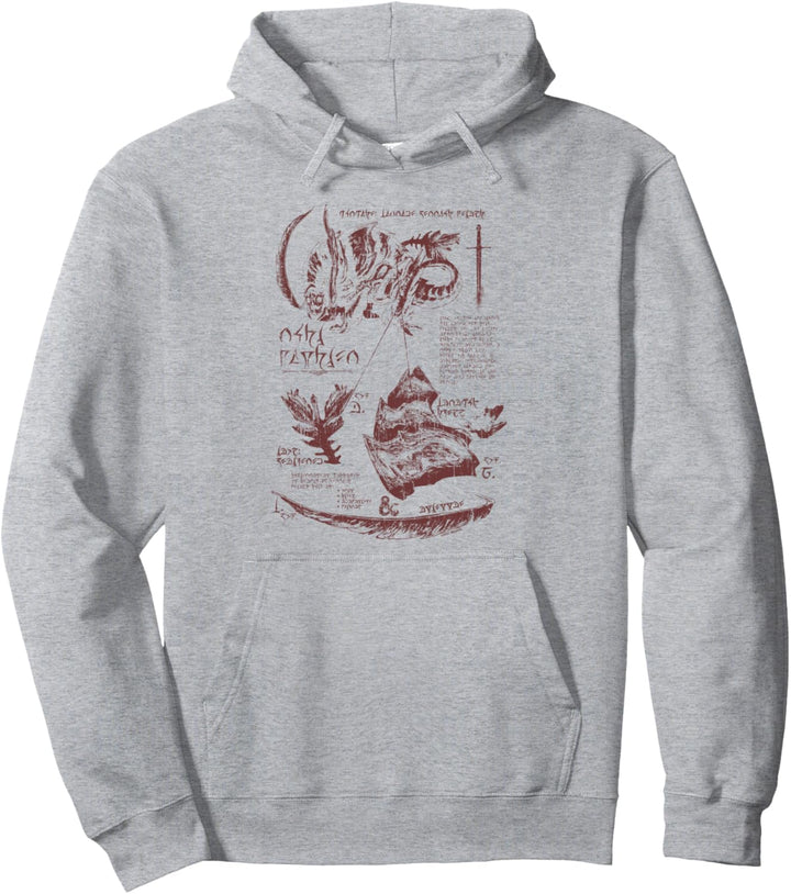 Dungeons & Dragons Anatomy Chart for Rust Monster Pullover Hoodie