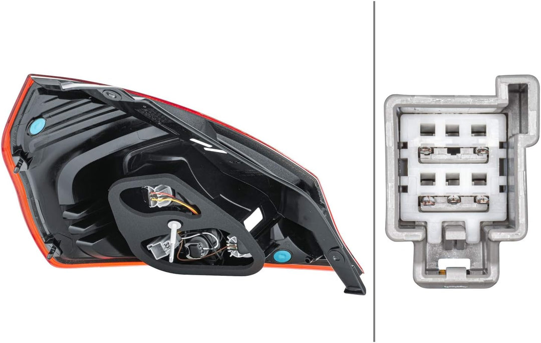 HELLA 2VP 354 805-021 Heckleuchte - Glühlampe - rechts - für u.a. Ford Fiesta VI (Cb1, Ccn), Rechts