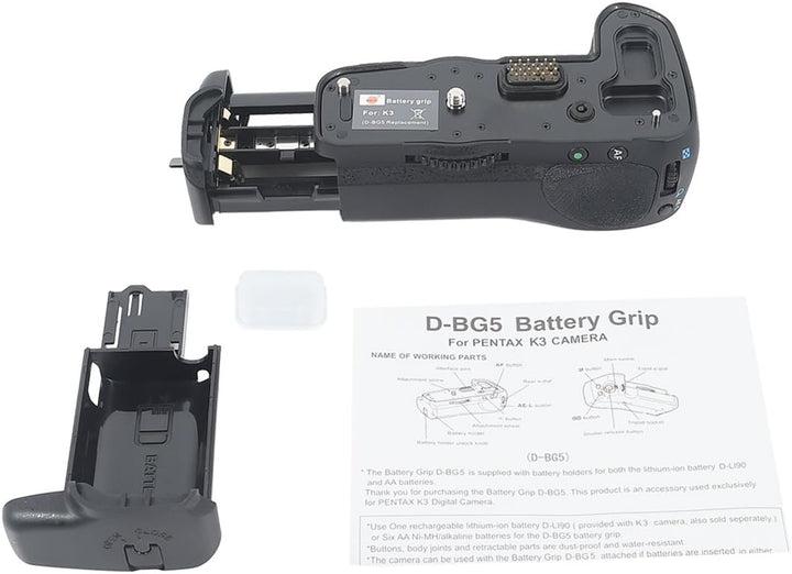 DSTE® Batterie Griff für Pentax K-3 K3 DSLR Digital Kamera als D-BG5 mit (2 packung) D-LI90