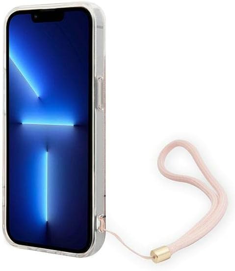 GUESS GUOHCP14MH4STP Hülle für iPhone 14 Plus 6,7" rosa/pink hardcase 4G Print Strap
