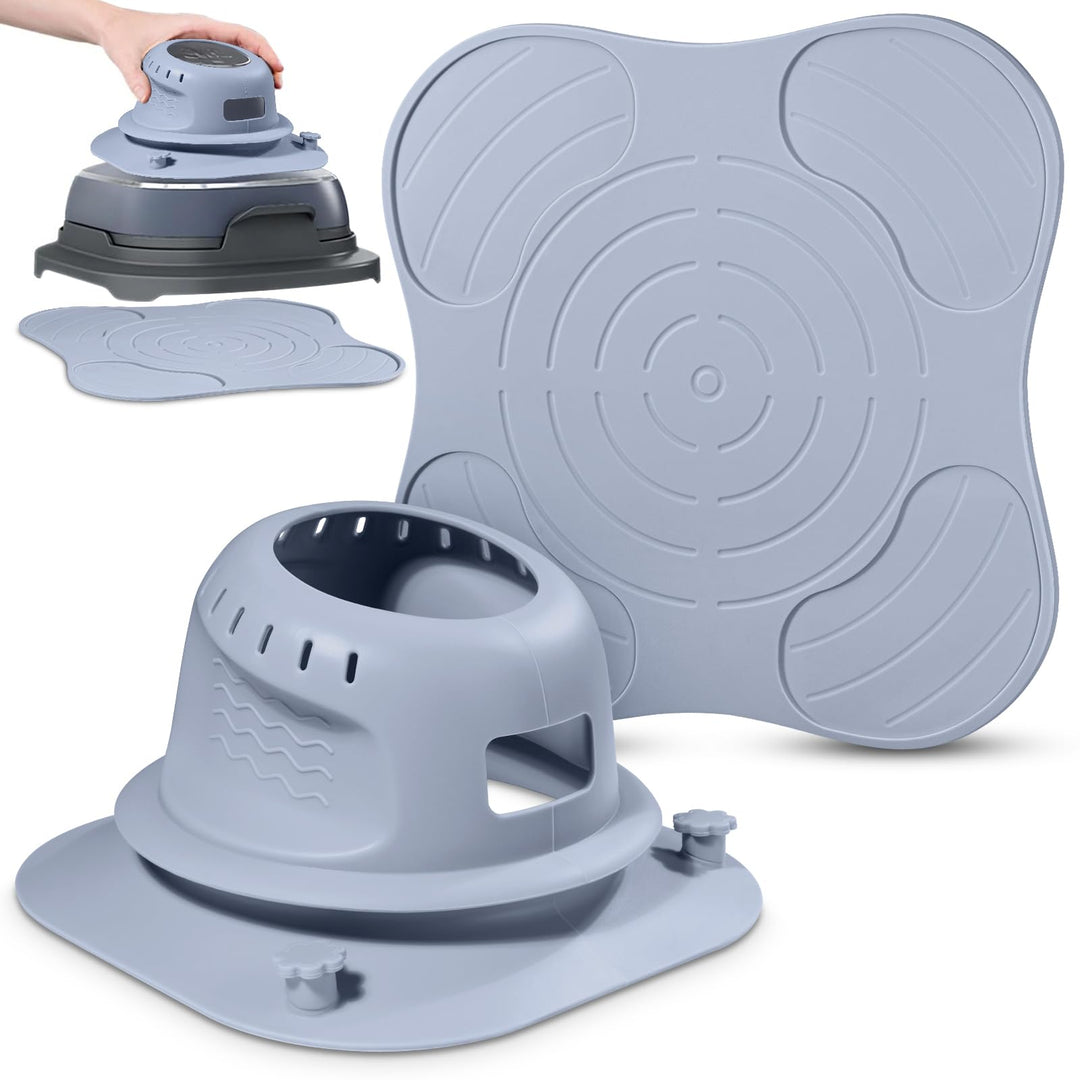 2-in-1 Set: Heissluftfritteuse Schutzhülle mit Kabel-Organizer & Hitzeschutz Unterlage aus Silikon |