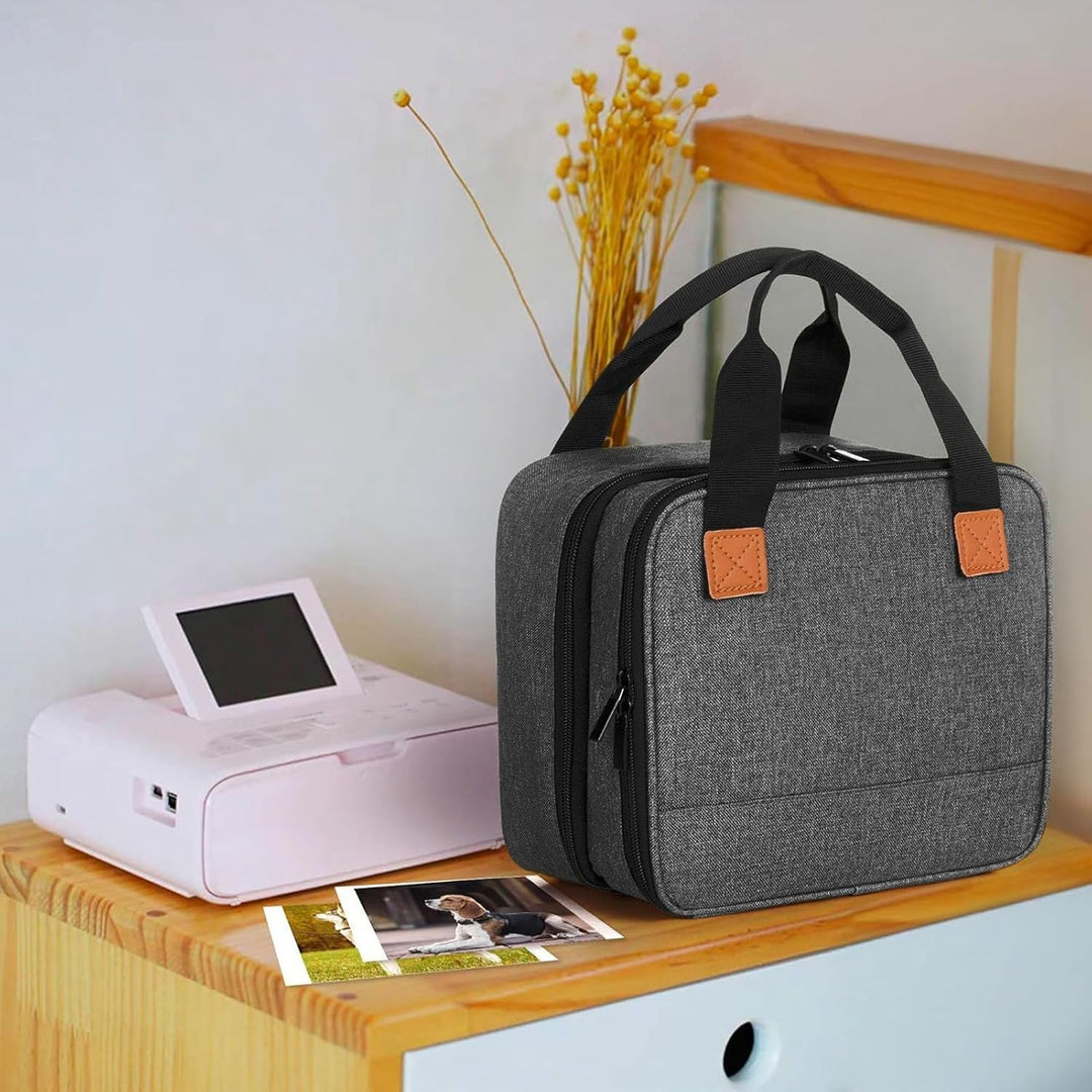 SELPHY CP1500 CP1300 CP1200 Fotodruckertasche, Robuste Tasche mit Taschen, Abnehmbarer Trennwand, Id