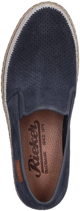 Rieker Herren B5266 Slipper 43 EU Blau, 43 EU Blau