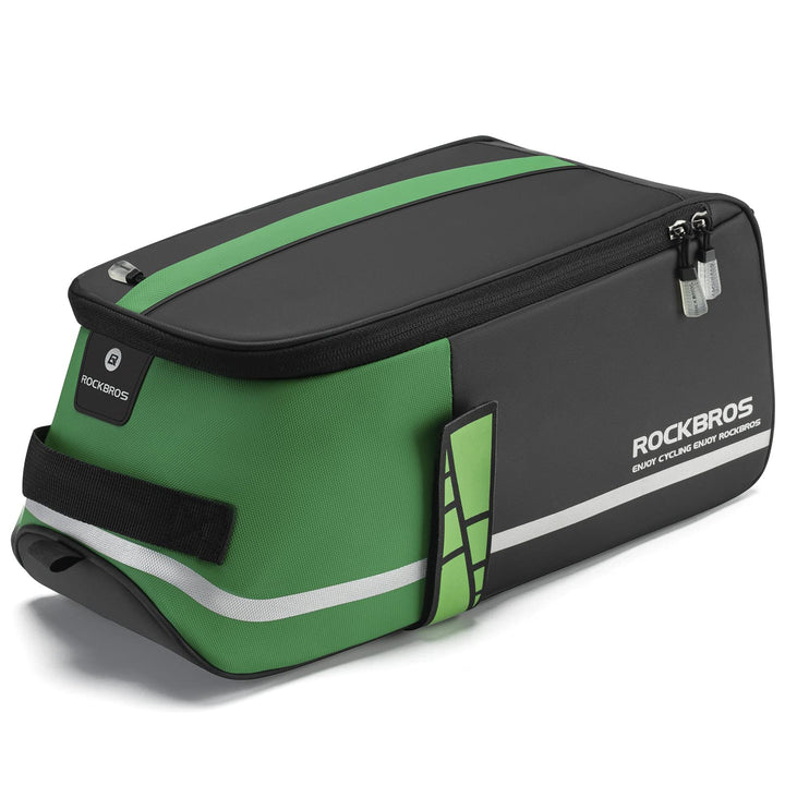 ROCKBROS Fahrrad Gepäckträgertasche 9L Fahrradtasche Transporttasche Wasserdicht Schwarz mit Regensc