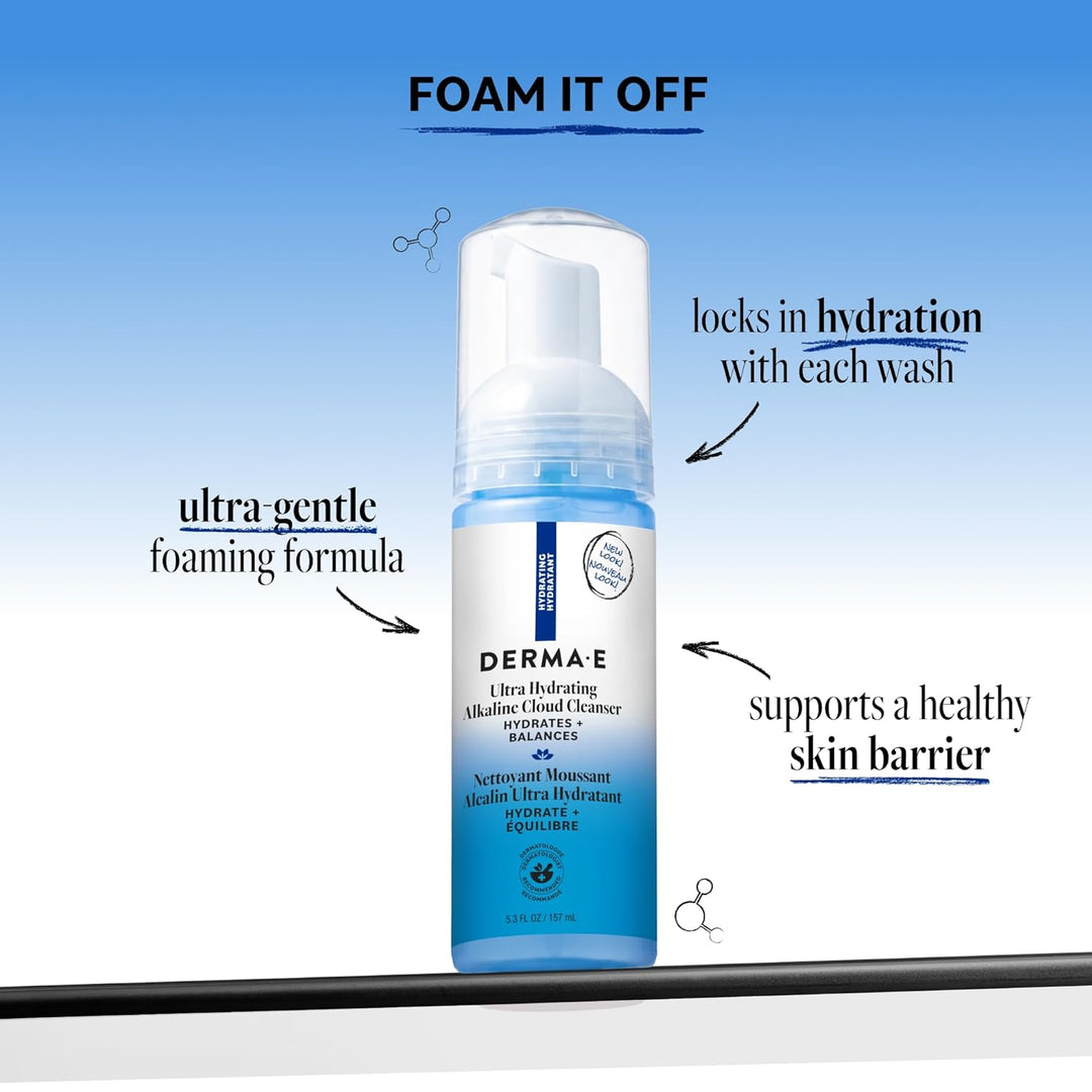 DERMA E Hydrating Alkaline Cloud Cleanser 157ml