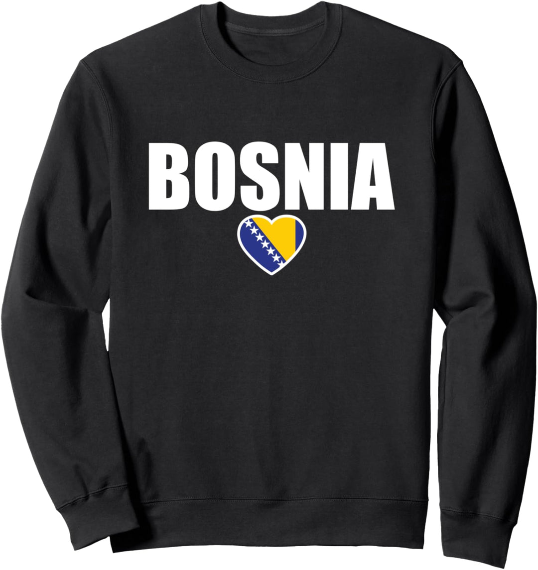 Bosnia Herz Bosnien Bosnische Flagge Stolzer Bosnier Sweatshirt