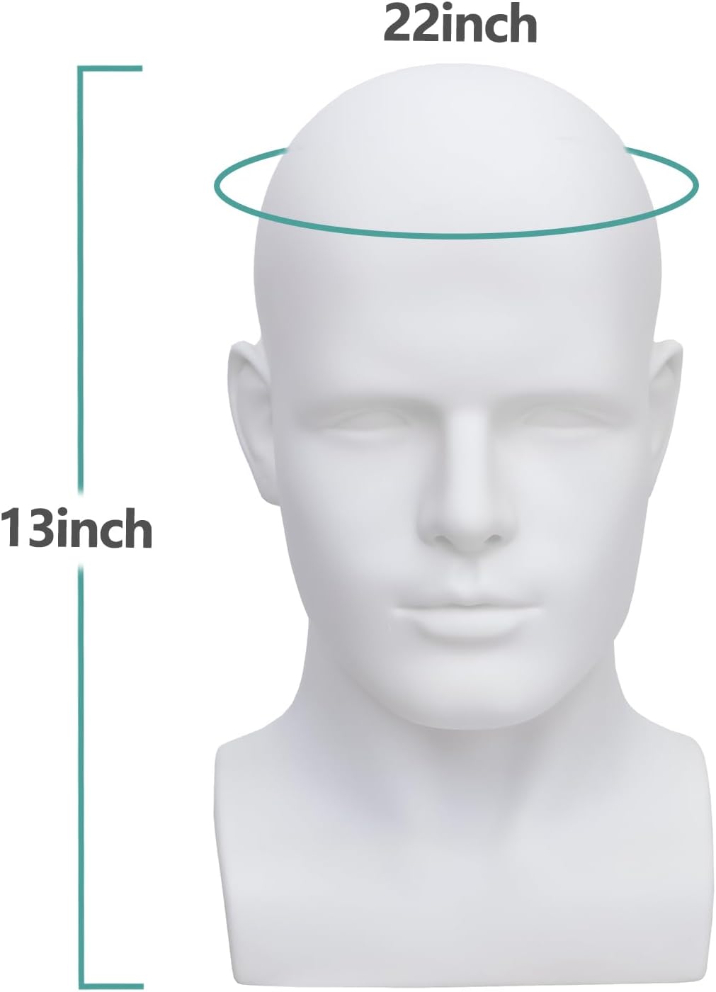 Männlicher Mannequin-Kopf Professioneller Kosmetik-Übungskopf für die Präsentation von Headsets, Kop